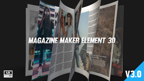 VideoHive Magazine Maker Element 3D 19627387