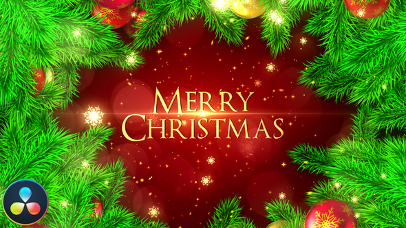 VideoHive Merry Christmas Opener - DaVinci Resolve 34768175