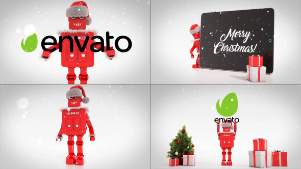 VideoHive Merry Christmas With Robot Roby 29385244