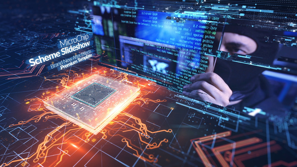 VideoHive Microchip Scheme Slideshow 21866878