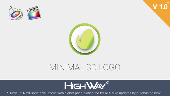 VideoHive Minimal 3D Logo Reveal | Apple Motion & FCPX 21373283