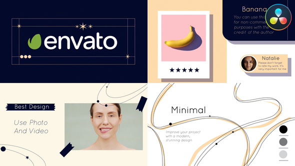 VideoHive Minimal Slideshow for DaVinci Resolve 37768036