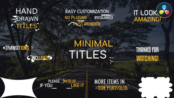 VideoHive Minimal Titles | DaVinci Resolve 36549612