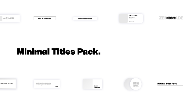 VideoHive Minimal Titles for Davinci Resolve 38601255