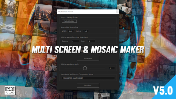 VideoHive Mosaic & Multiscreen Maker Auto 19277984