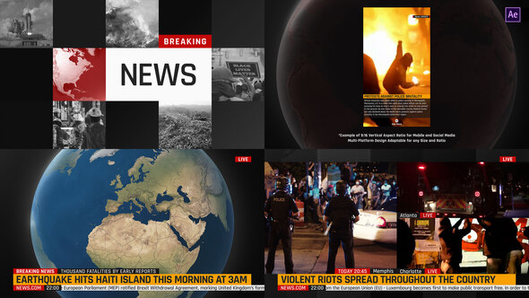 VideoHive Multi-Platform NEWS Graphics ToolKit 28808807