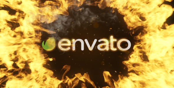 VideoHive Mysterious Fire Logo Reveal 9875843