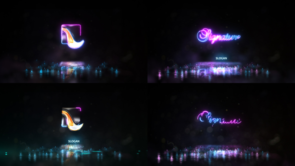 VideoHive Neon Energy Signature Logo 2 21813436