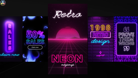 VideoHive Neon Instagram Stories 33256700