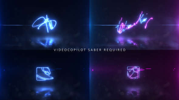 VideoHive Neon Signature Logo 24569181