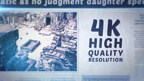 VideoHive Newspaper History Slideshow 28766209