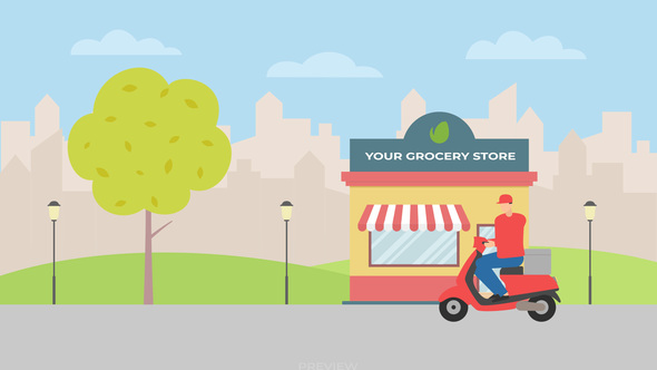 VideoHive Online Grocery Delivery 30020132