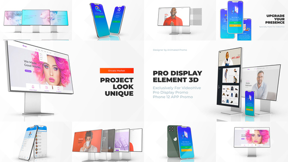 VideoHive Phone 12 Pro Display Mockup - Web App Promo 29149242