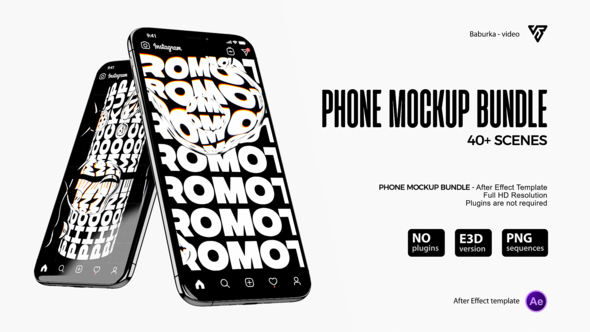 VideoHive Phone Mockup Bundle 26433855