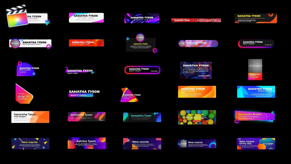 VideoHive Pop Lower thirds 27347617