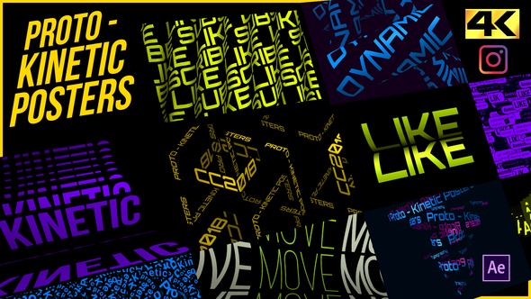 VideoHive Proto - Kinetic Posters 26556971