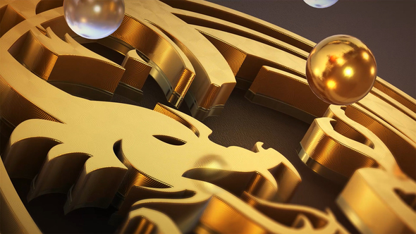 VideoHive Pure Gold Logo Reveal 22695034