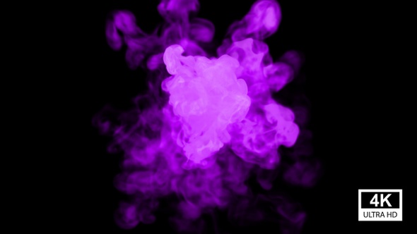 VideoHive Purple Smoke Rotation 4K 34210383