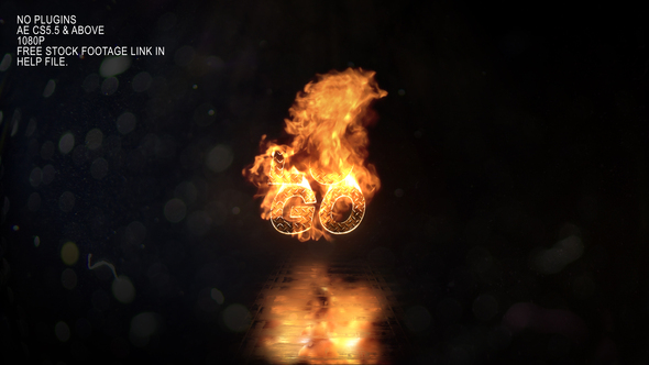 VideoHive Realistic Fire Logo 3 25116321