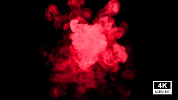 VideoHive Red Smoke Rotation 4K 34210386
