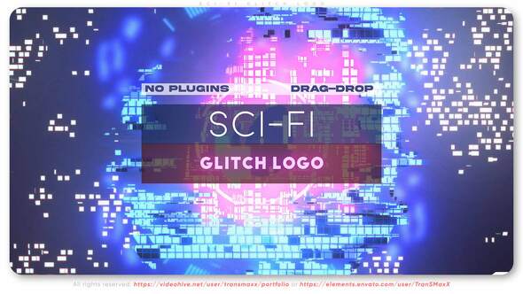 VideoHive Sci-Fi Glitch Logo 28642013