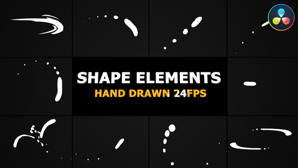 VideoHive Shape Elements Pack | DaVinci Resolve 37563584