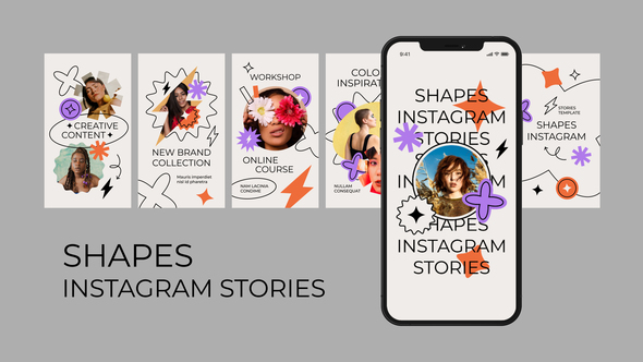 VideoHive Shapes Instagram Stories 31010243