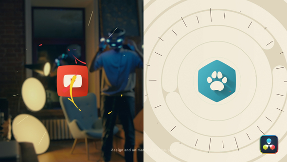 VideoHive Simple Flat Logo Opener For DaVinci Resolve 33563476