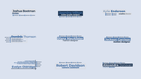 VideoHive Simple Lower Thirds 36231430