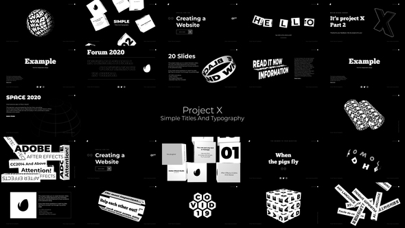 VideoHive Simple - Titles And Typography 26321814