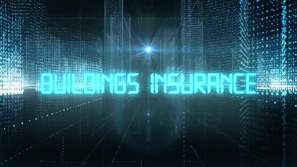 VideoHive Skyscrapers Digital City Tech Word Buildings Insurance 34242381