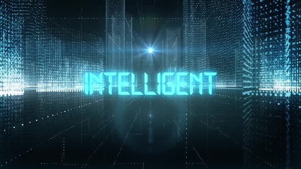 VideoHive Skyscrapers Digital City Tech Word Intelligent 34242368