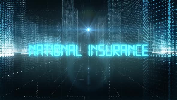 VideoHive Skyscrapers Digital City Tech Word National Insurance 34242377