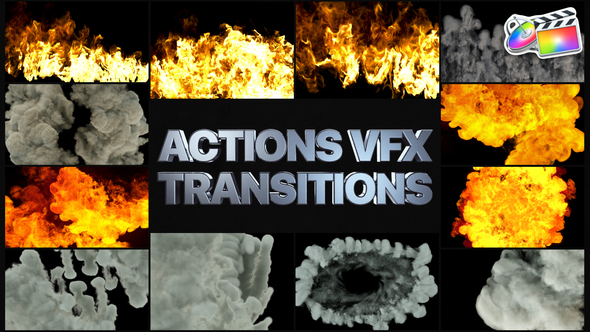 VideoHive Smoke And Fire Transitions | FCPX 32507777