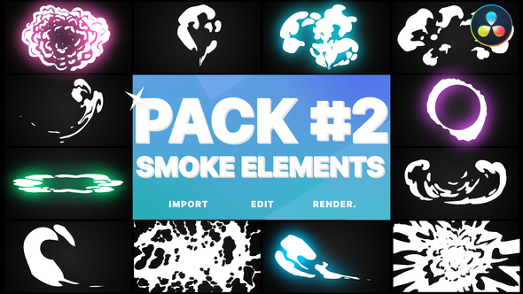 VideoHive Smoke Elements Pack 02 | DaVinci Resolve 34001750