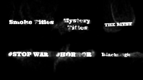 VideoHive Smoke Titles 36458461