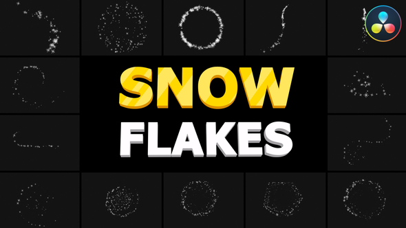 VideoHive Snow Flakes 01 | DaVinci Resolve 35312431