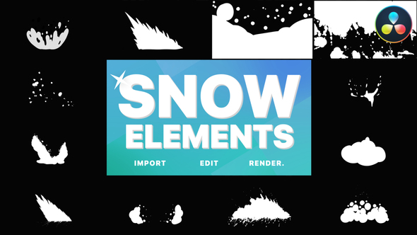 VideoHive Snowy Elements | DaVinci Resolve 34782180