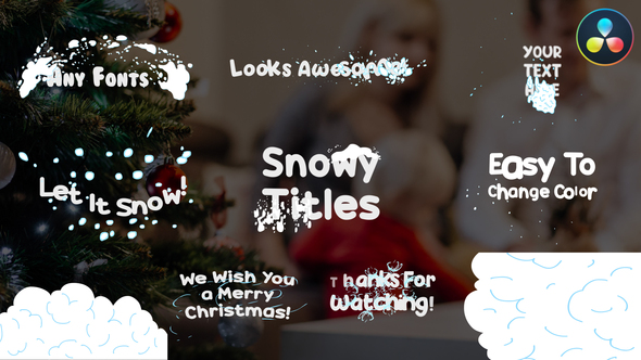 VideoHive Snowy Titles | DaVinci Resolve 34959888