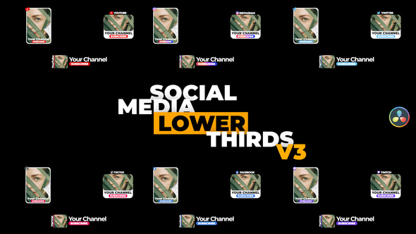 VideoHive Social Media Lower Thirds v3 34326300