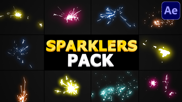 VideoHive Sparklers Pack | After Effects 29818842