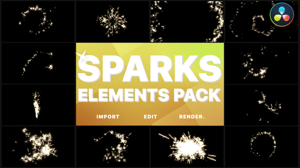 VideoHive Sparks Pack | DaVinci Resolve 36473508