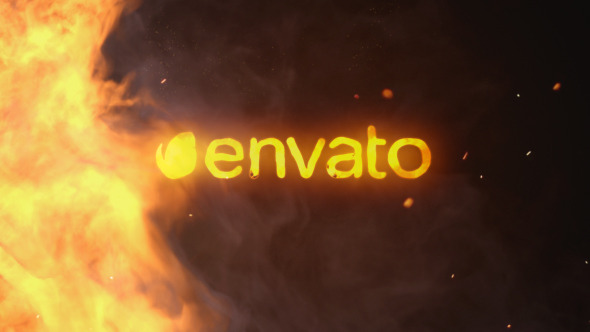 VideoHive Spinning Fire Logo Reveal 11718280