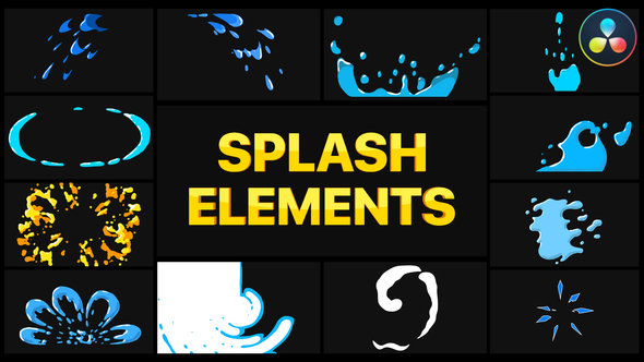 VideoHive Splash Elements | DaVinci Resolve 37724434