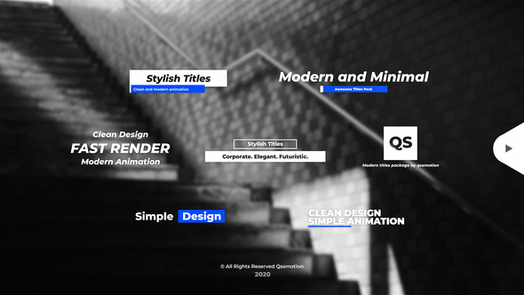 VideoHive Stylish and Minimal Titles Pack For After Effects 28448310