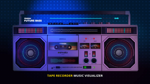 VideoHive Tape Recorder Music Visualizer 23183638