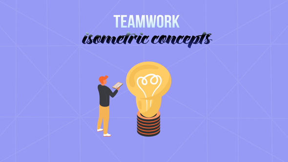 VideoHive Teamwork - Isometric Concept 28232002