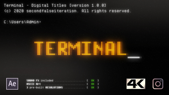 VideoHive Terminal - Digital Titles 25682135