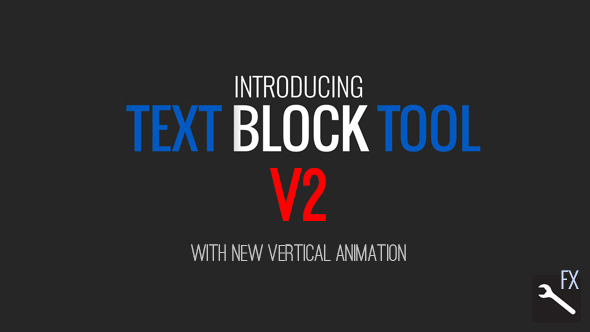 VideoHive Text Block Tool 7024651