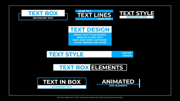 VideoHive Text Elements 33512071